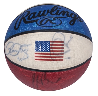 2002 USA World Championship Team Signed Basketball With 12 Signatures (JSA)